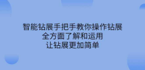 [淘宝天猫] 智能钻展手把手教你操作钻展，全方面了解和运用，让钻展更加简单
