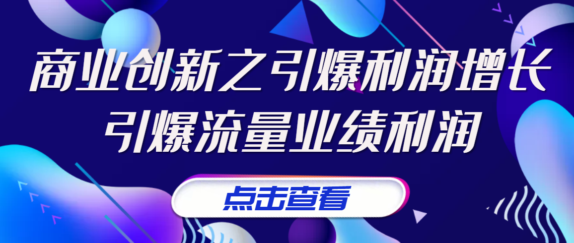 张琦《商业创新之引爆利润增长》引爆流量业绩利润