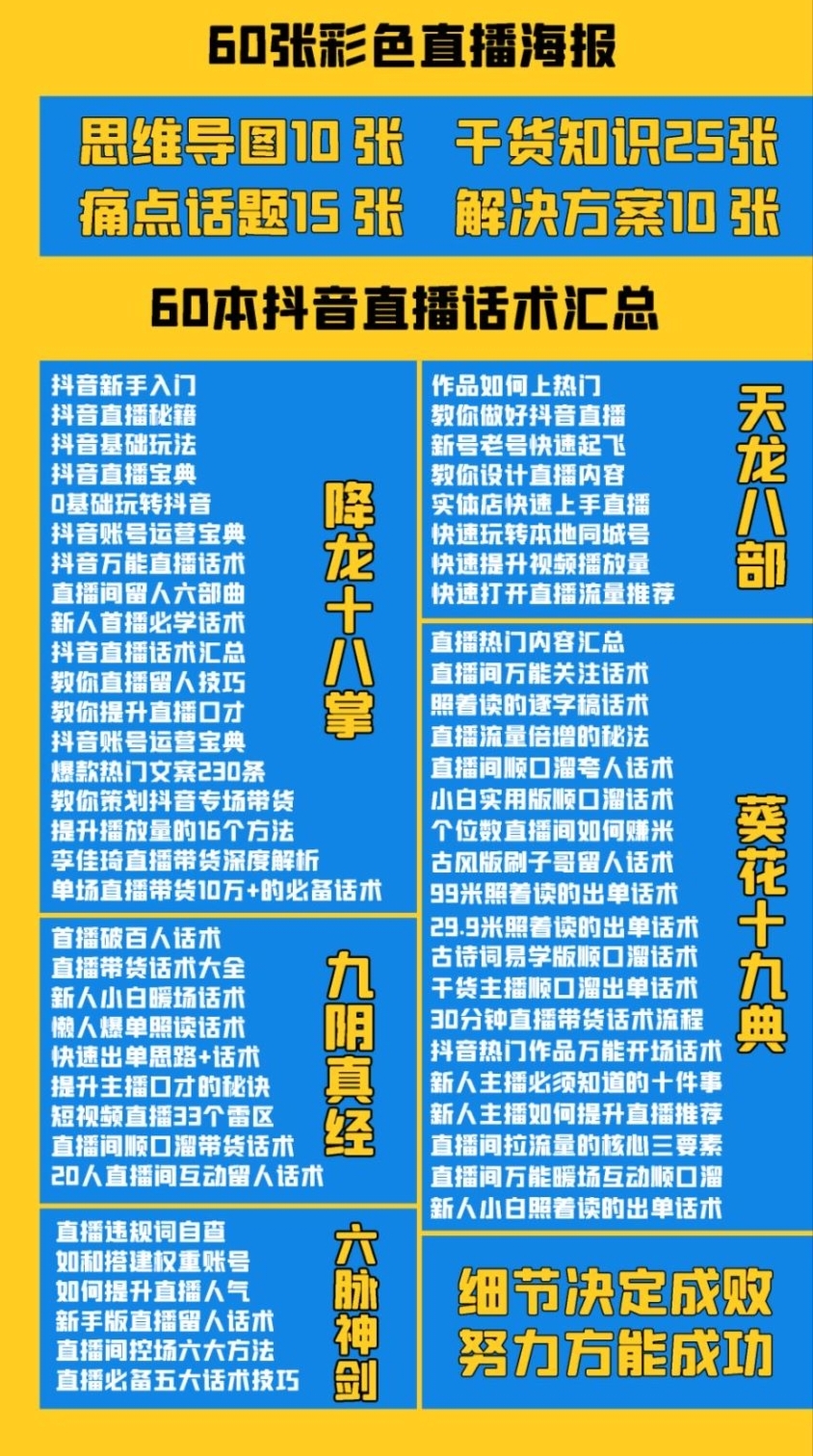 2022抖音快手新人直播带货全套爆款直播资料，看完不再恐播不再迷茫