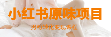 某音快手小红薯原味项目，男粉转化快速变现