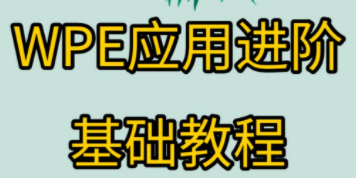 WPE应用进阶基础教程