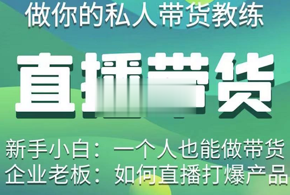 硬核传媒·直播带货（私人教练）